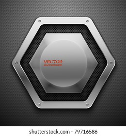 Abstract metal background. Vector illustration.