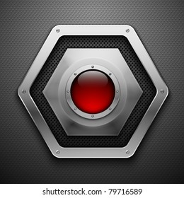 Abstract metal background. Vector illustration.