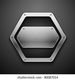 Abstract metal background. Vector illustration.