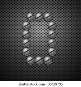 Abstract metal background. Vector illustration.