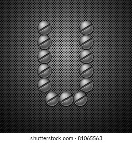 Abstract metal background. Vector illustration.