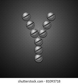 Abstract metal background. Vector illustration.