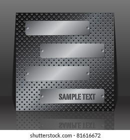 abstract metal background. Vector illustration.