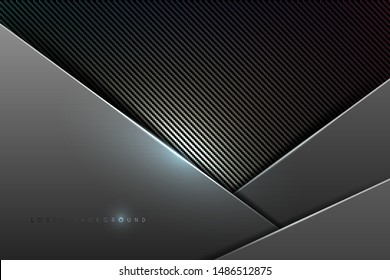 Abstract metal and carbon background