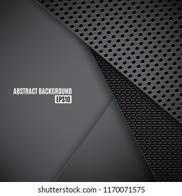 Abstract metal and carbon background. EPS10 vector