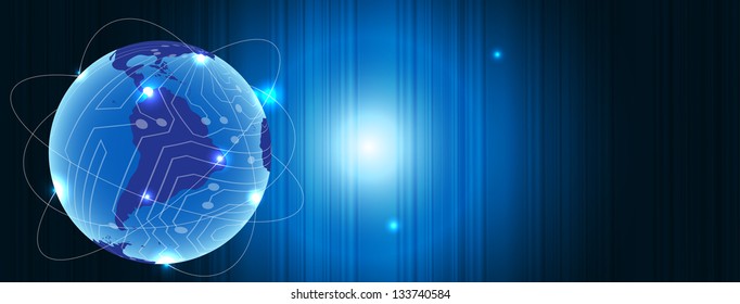 Abstract metal connection concept earth  background
