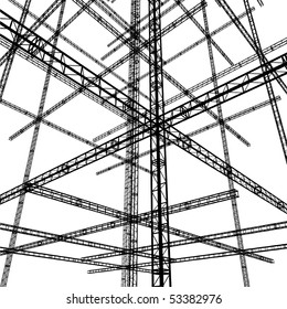 Abstract Metal Constructions Vector 134