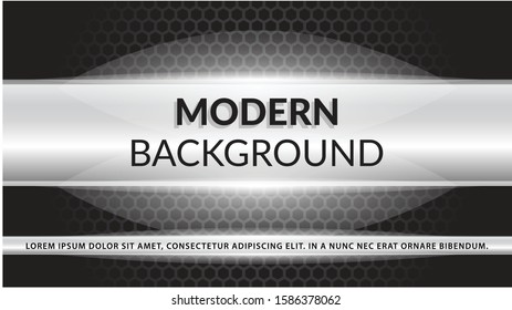 abstract metal dark hexagon background vector template