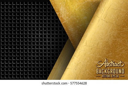 Abstract metal design. Vector and illustration.