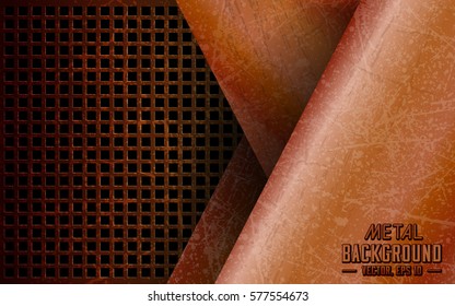 Abstract metal design. Vector and illustration.