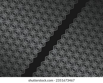 Abstract metal frame carbon kevlar texture on metal texture background, perfect for advertisement, brochure, banner, business card, web, wallpaper, etc.