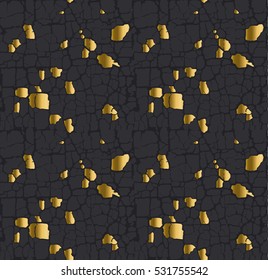 abstract metal gold leaf pattern. vector illustration. gold particles luxury background. concept decorative seamless pattern
