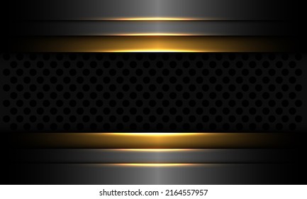 Resumen del diseño de la pancarta de la malla de la malla de la malla gris de metal diseño de la moderna tecnología futurista industrial ilustración vectorial.