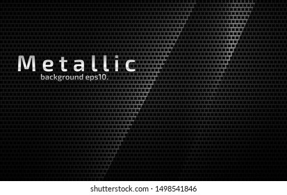 Abstract metal mesh silver background vector design for template