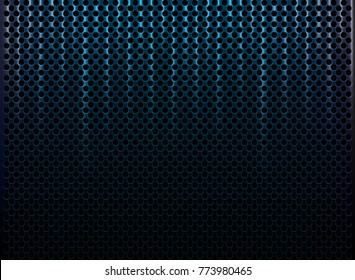 Abstract metal perforated texture background. Vector illustration.
