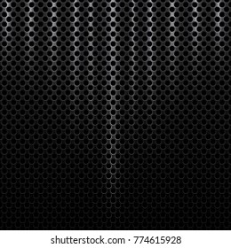 Abstract metal perforated texture background. Vector illustration.