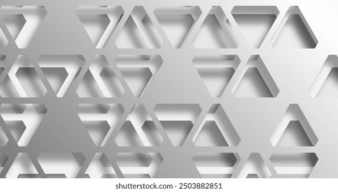 abstract metal plate triangle background vector design