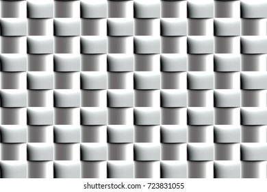 Abstract metal seamless pattern of polished elements of the Simulation volume.