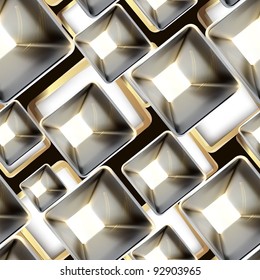 Abstract metal seamless pattern, vector