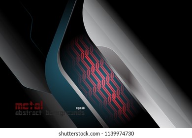 Abstract metal shapes lighting surface vector wallpaper backgrounds