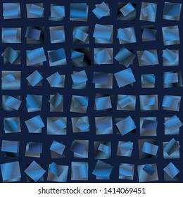 Abstract metal squares background. Vector gradient seamless pattern