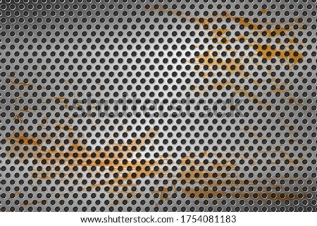 abstract metal surface plate design and rust background. illustration vector 