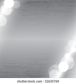 Abstract metal surface texture with glowing lights