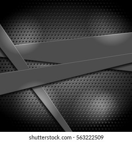 Fondo técnico de textura de metal abstracto. Diseño portador de tecnología mate