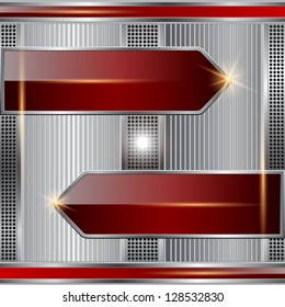 Abstract metal vector background