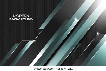Abstract metal vector background with blue light