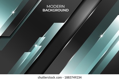 Abstract metal vector background with blue light