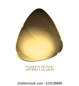 Abstract metal vector banner