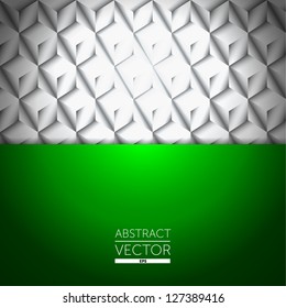 Abstract metal vector green background