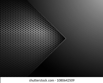 abstract metalic geometric background with arrow