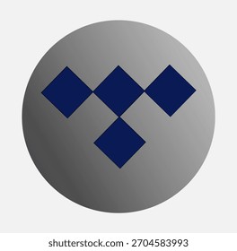 Abstraktes metallisches Audio-App-Symbol