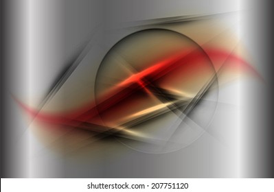 The abstract metallic background