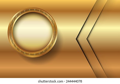 The abstract metallic background