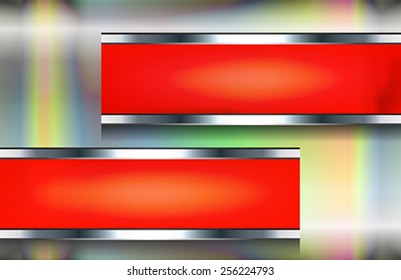 The abstract metallic background