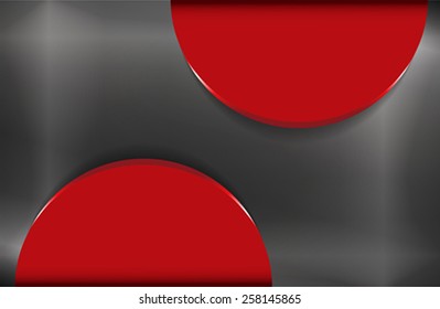The abstract metallic background