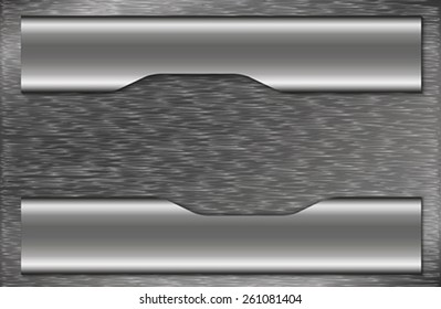 The abstract metallic background