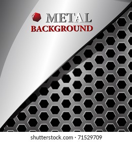 the abstract metallic background