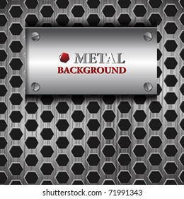 the abstract metallic background