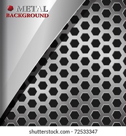 the abstract metallic background