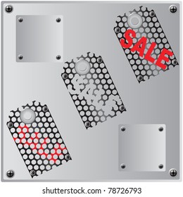 the abstract metallic background