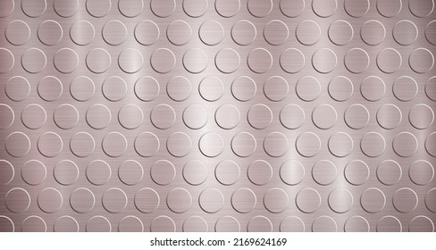 Resumen de fondo metálico en colores bronce con resaltado y textura de círculos convexos voluminosos