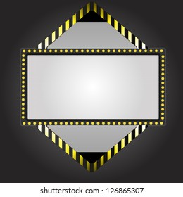 Abstract metallic background, danger zone,