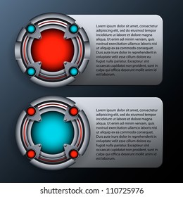 abstract metallic background, eps10