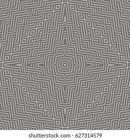 Abstract metallic background geometric seamless pattern. 