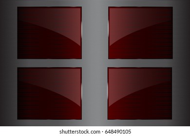 Abstract metallic background with glossy banner.