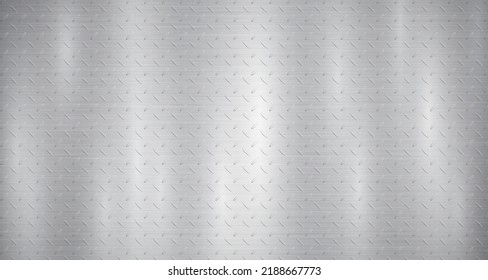 Abstract metallic background in gray colors with highlights and non slip corrugation